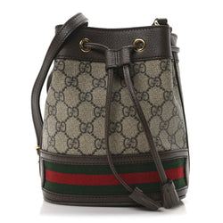 Gucci Gg Supreme Web Mini Ophidia Bucket