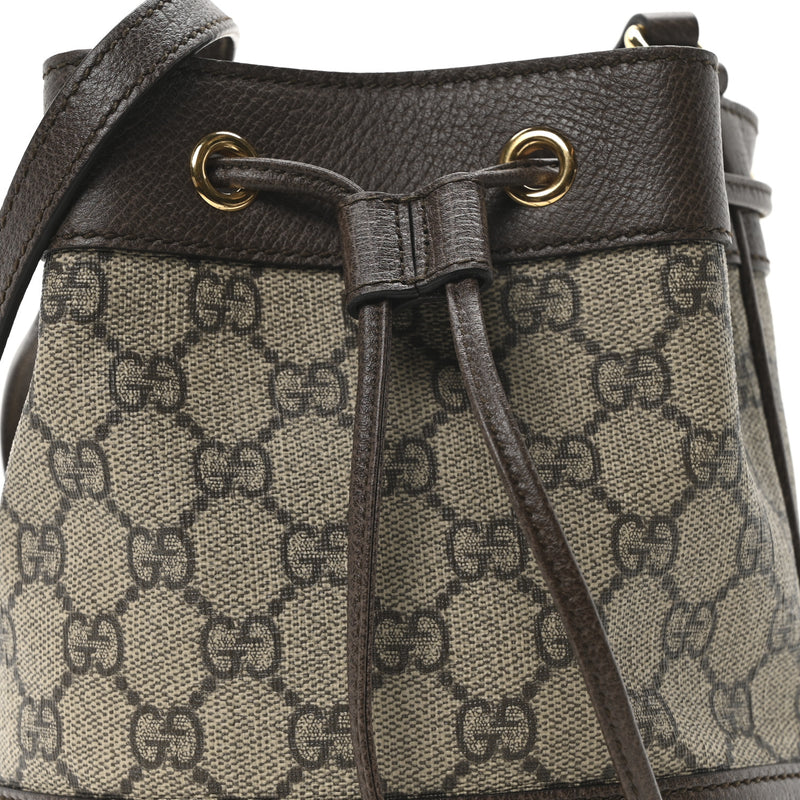 Gucci Gg Supreme Web Mini Ophidia Bucket