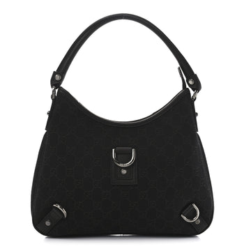 Gucci Denim Abbey D Ring Hobo Brown