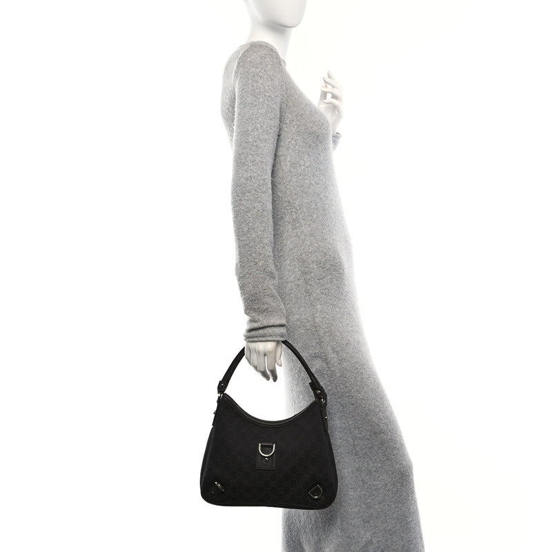 Gucci Denim Abbey D Ring Hobo Brown