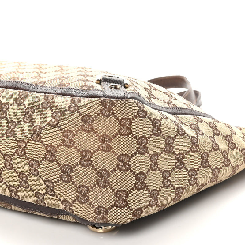 Gucci Large Abbey Tote Dark Brown