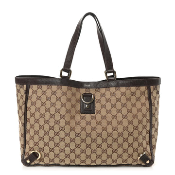 Gucci Large Abbey Tote Dark Brown