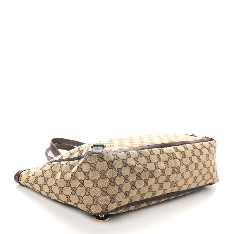 Gucci Large Abbey Tote Dark Brown