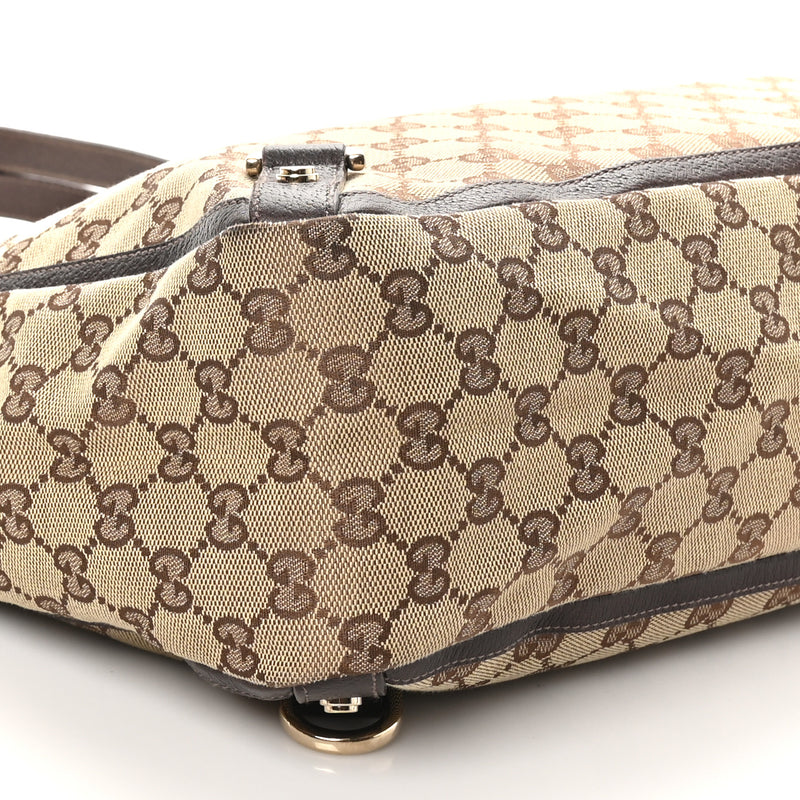 Gucci Large Abbey Tote Dark Brown