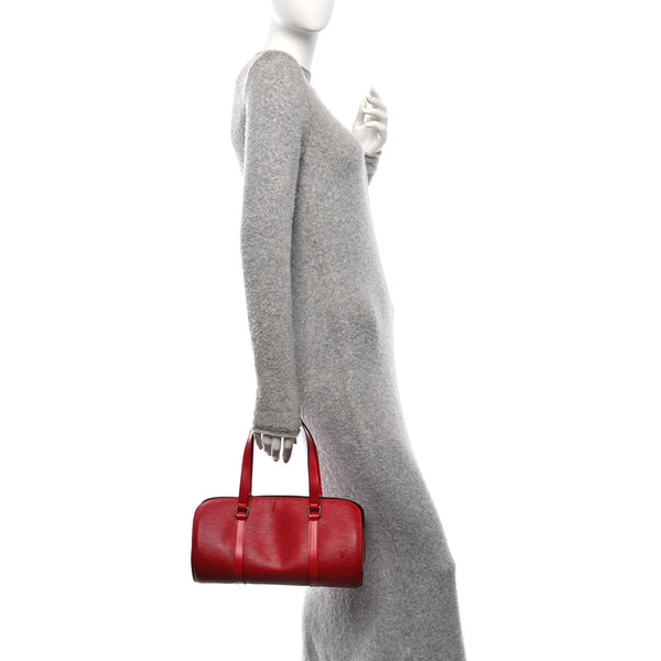 Louis Vuitton Epi Soufflot Castillan Red
