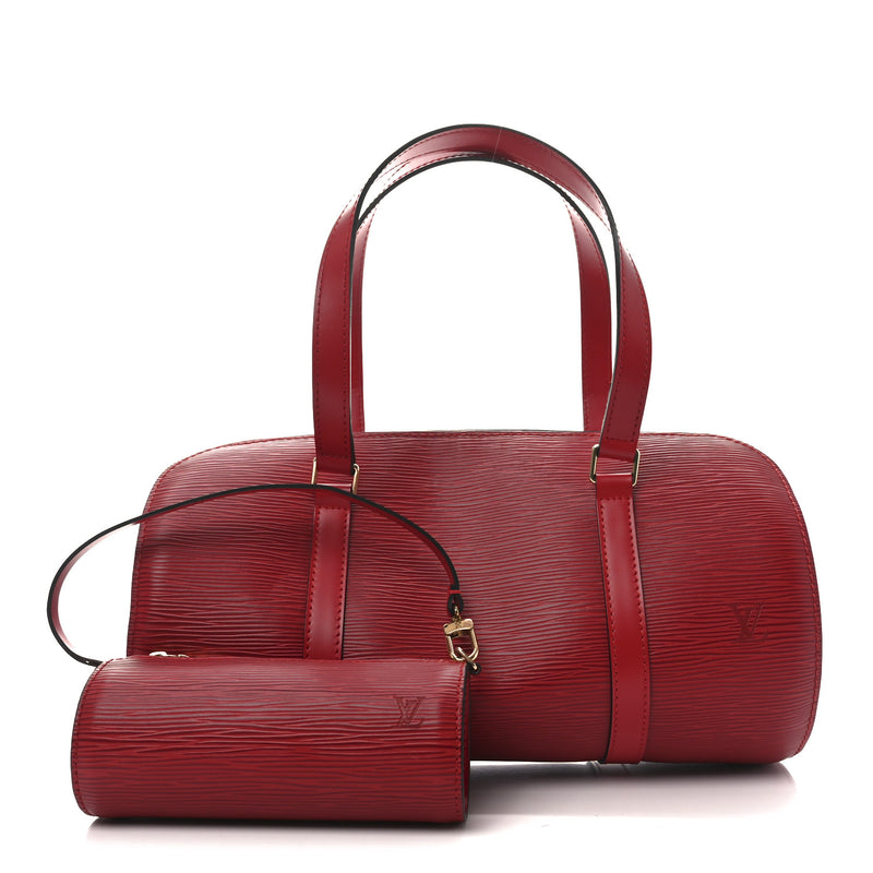 Louis Vuitton Epi Soufflot Castillan Red