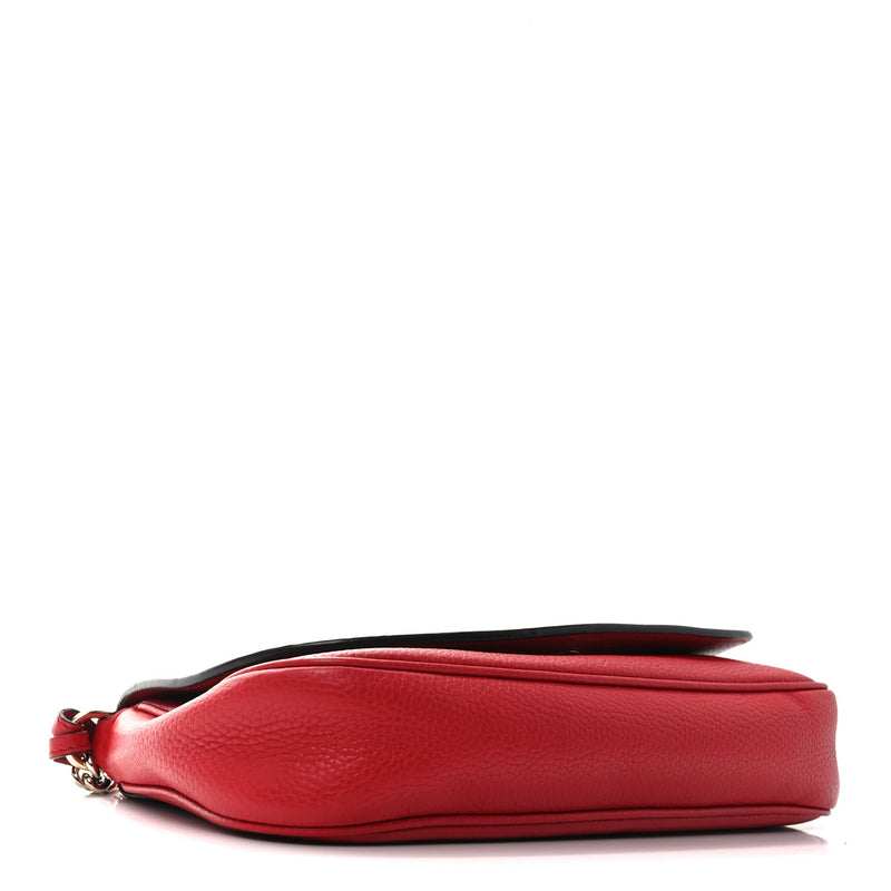 Gucci Pebbled Calfskin Medium Soho Flap