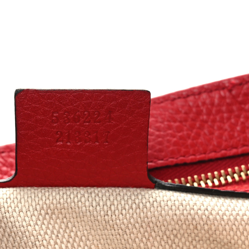 Gucci Pebbled Calfskin Medium Soho Flap