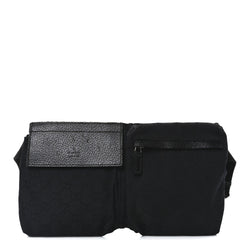 Gucci Gg Double Pocket Belt Bag Black