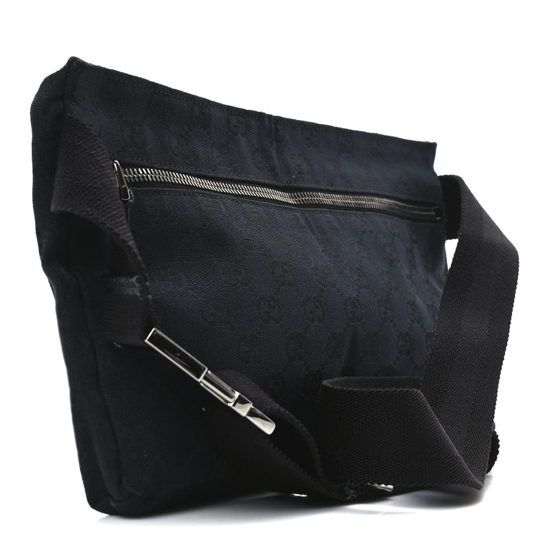 Gucci Gg Double Pocket Belt Bag Black