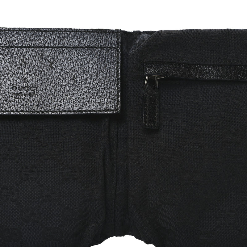 Gucci Gg Double Pocket Belt Bag Black