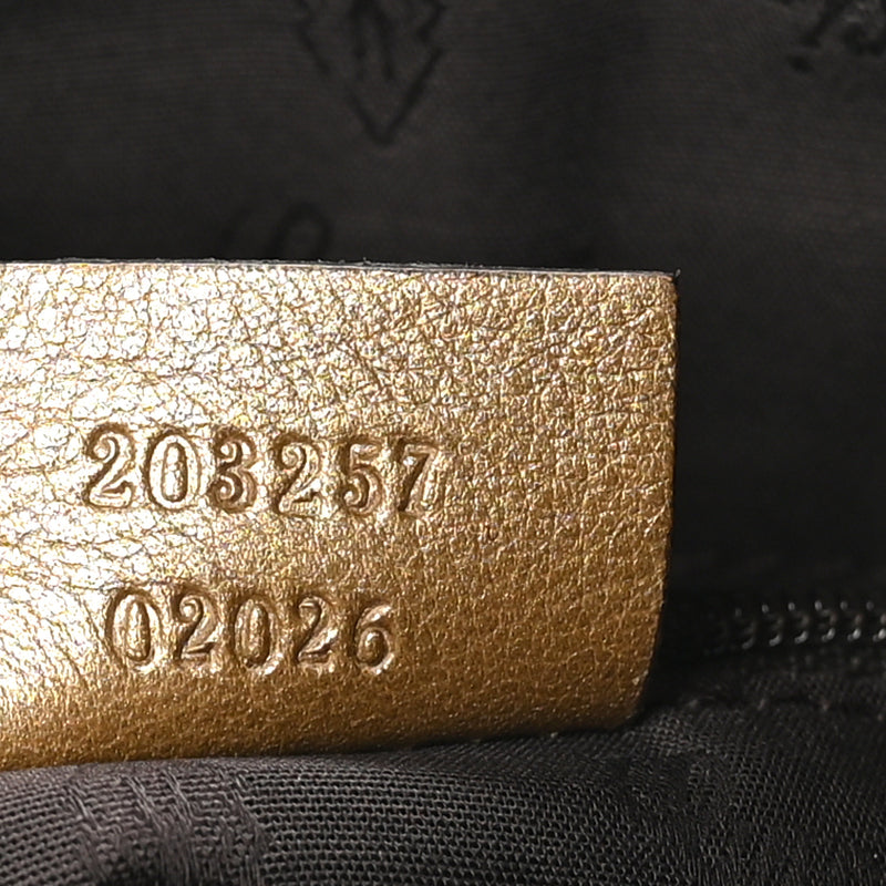 Gucci Crystal Small D Gold Ring