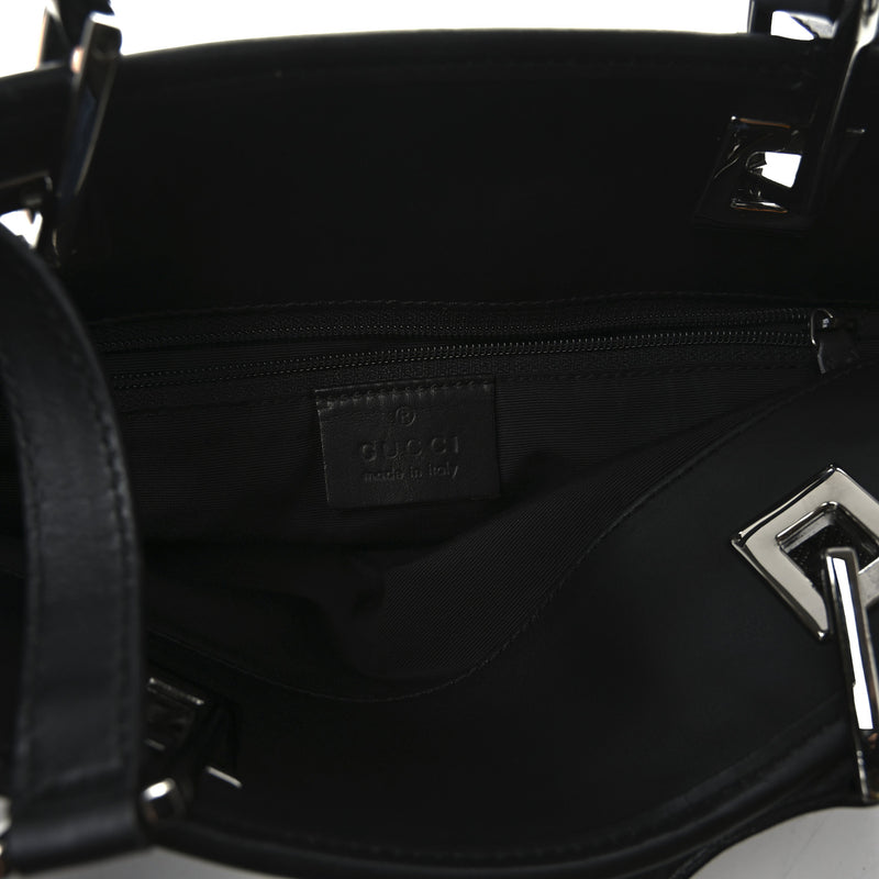 Gucci Denim Small Bucket Tote Black
