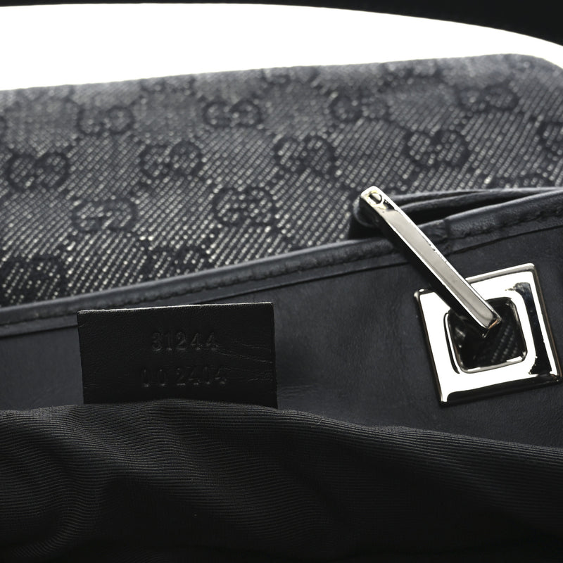 Gucci Denim Small Bucket Tote Black