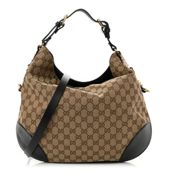 Gucci Medium Patti Stud Hobo Black