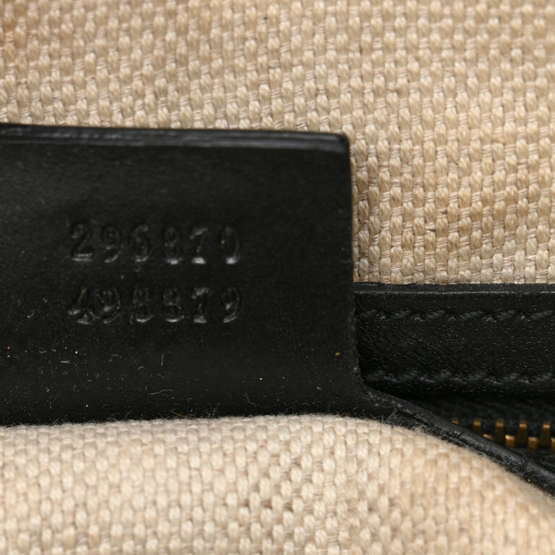 Gucci Medium Patti Stud Hobo Black