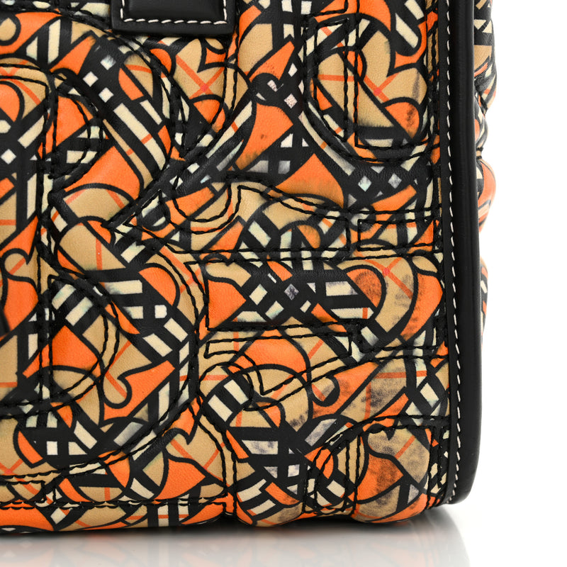Burberry Lambskin Quilted Printed Tb