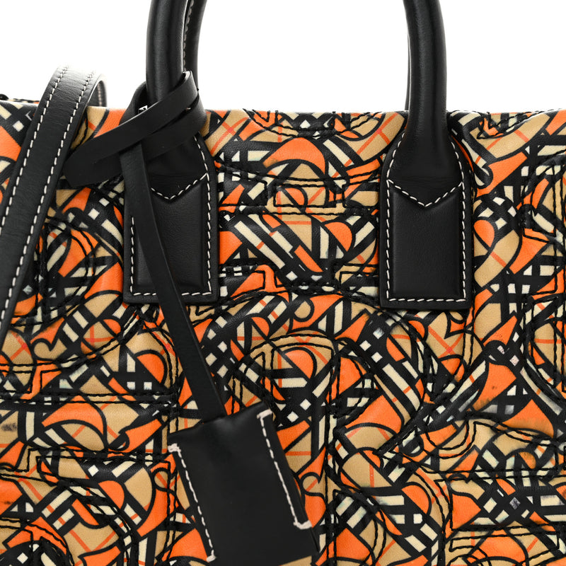 Burberry Lambskin Quilted Printed Tb