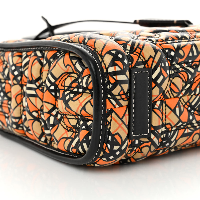 Burberry Lambskin Quilted Printed Tb