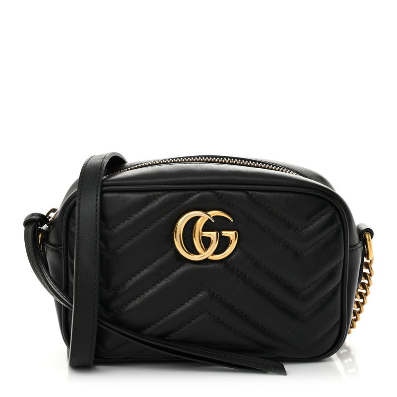 Gucci Calfskin Matelasse Mini Gg Marmont