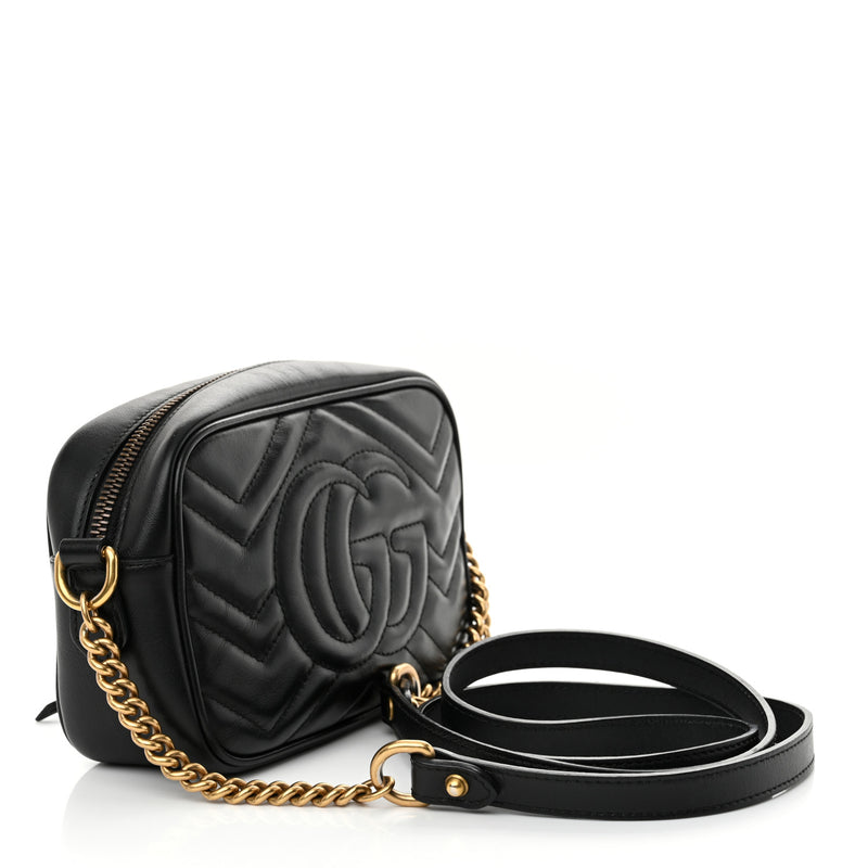 Gucci Calfskin Matelasse Mini Gg Marmont