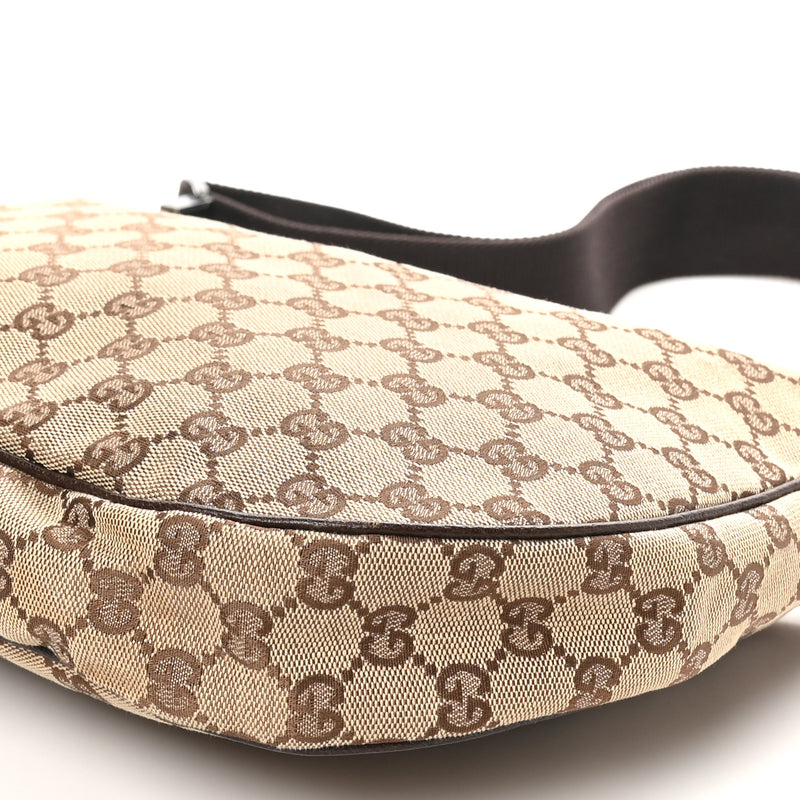 Gucci Medium Half Moon Hobo Dark Brown