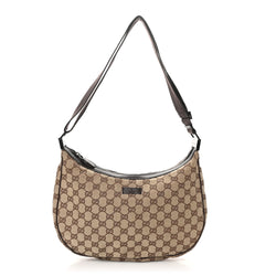 Gucci Medium Half Moon Hobo Dark Brown