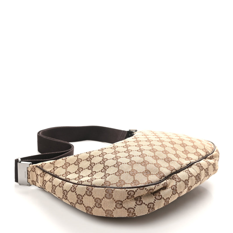 Gucci Medium Half Moon Hobo Dark Brown