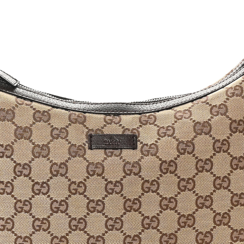 Gucci Medium Half Moon Hobo Dark Brown