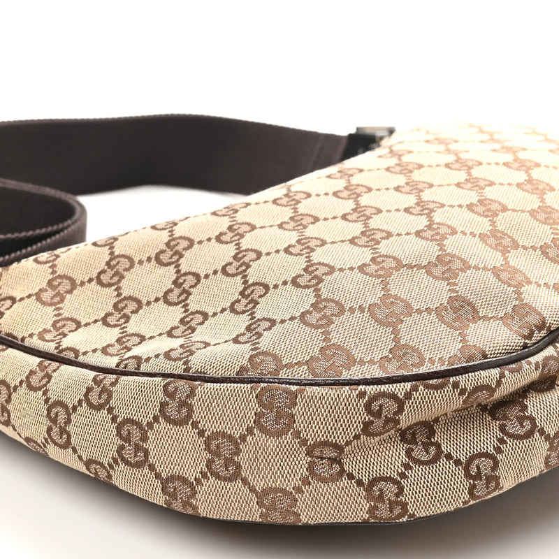 Gucci Medium Half Moon Hobo Dark Brown