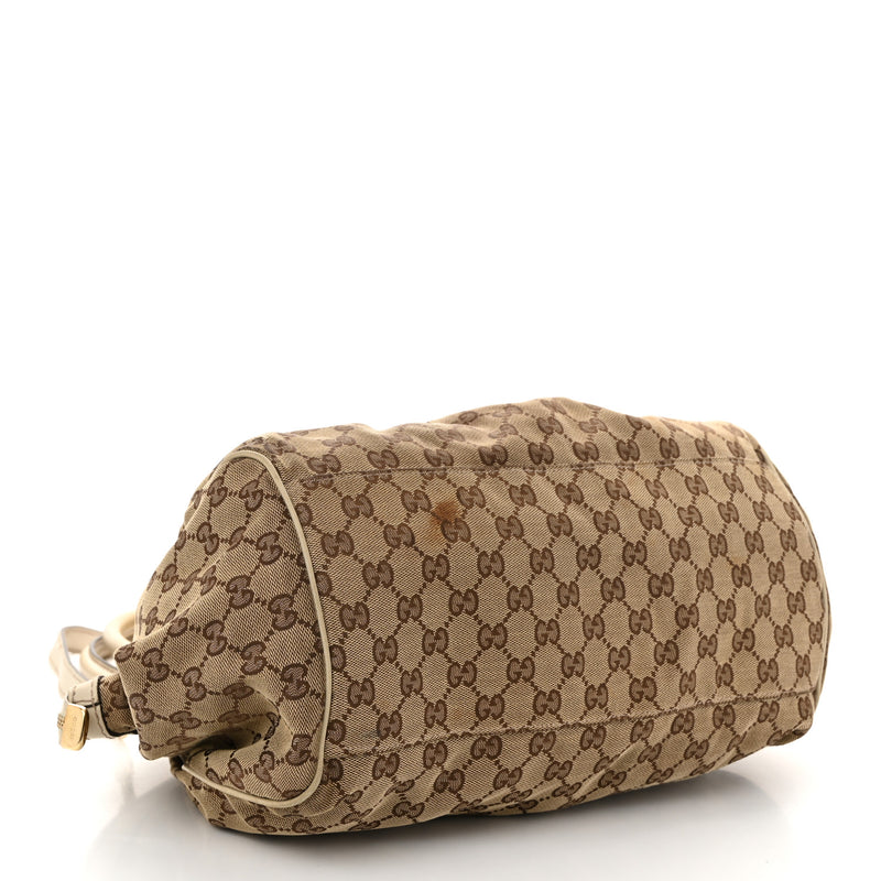 Gucci Medium Sukey Boston Bag Off White