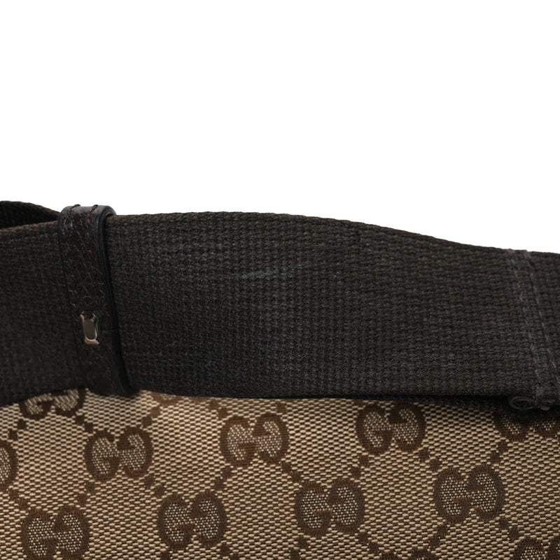 Gucci Flap Messenger Bag Beige Dark
