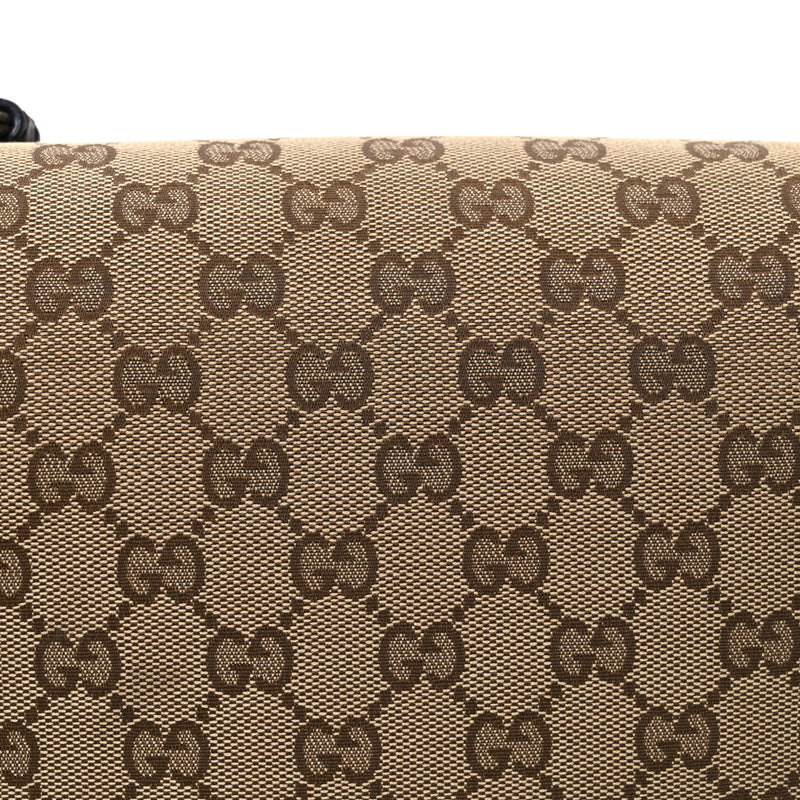 Gucci Flap Messenger Bag Beige Dark