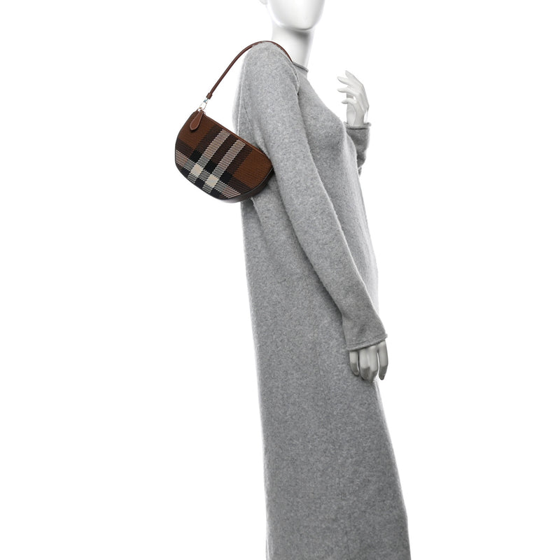 Burberry Canvas Calfskin Check Knitted