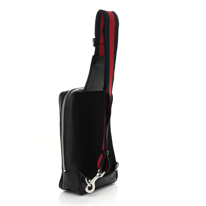 Gucci Gg Supreme Web Belt Bag Black Grey
