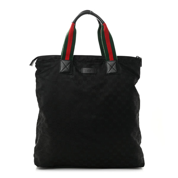 Gucci Gg Large Web Handle Vertical Tote