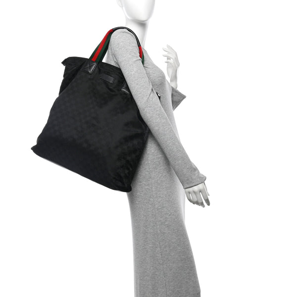 Gucci Gg Large Web Handle Vertical Tote