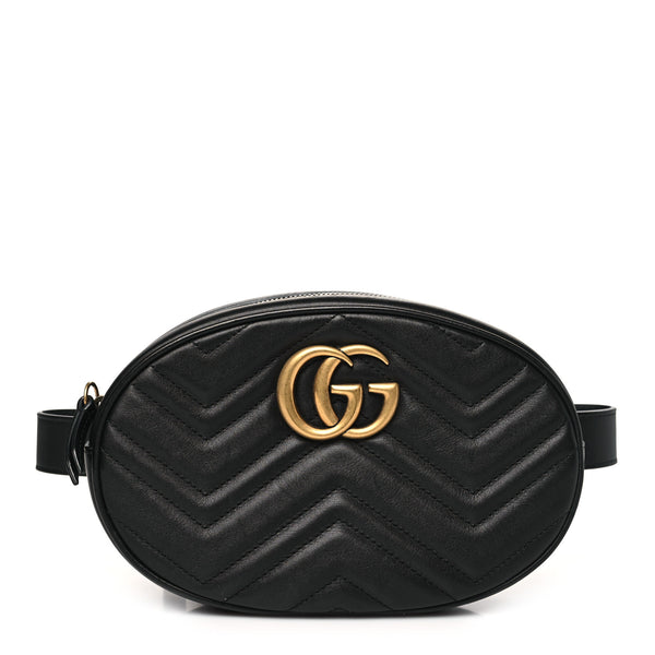 Gucci Calfskin Matelasse Gg Marmont Belt