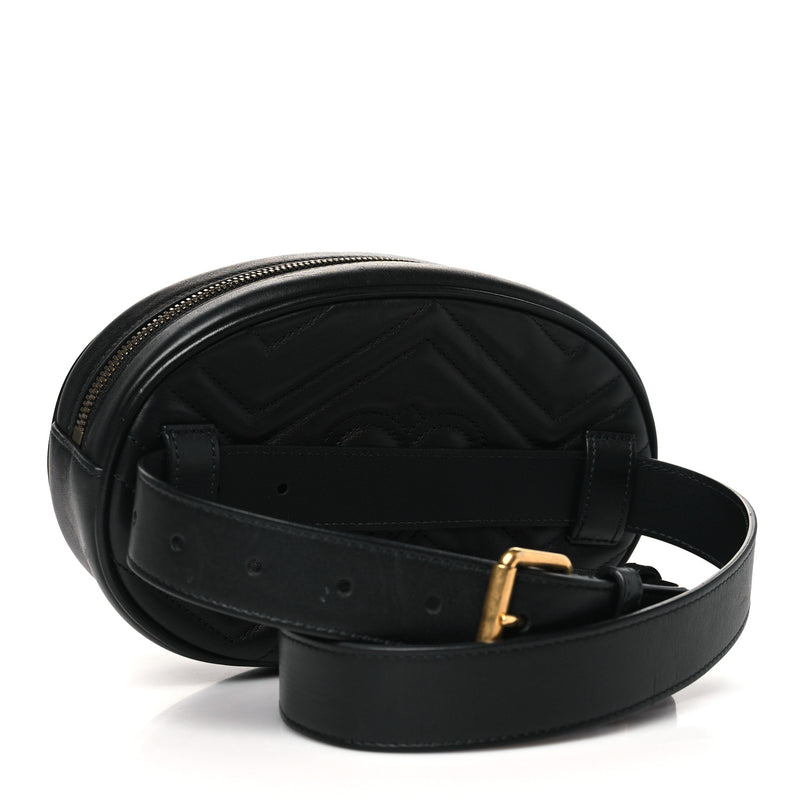 Gucci Calfskin Matelasse Gg Marmont Belt