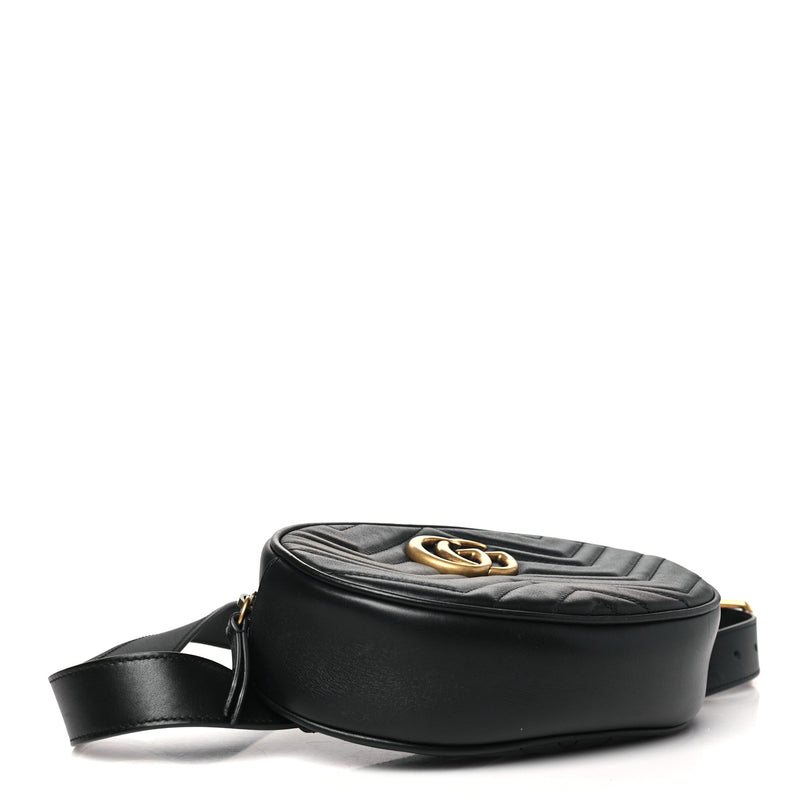 Gucci Calfskin Matelasse Gg Marmont Belt