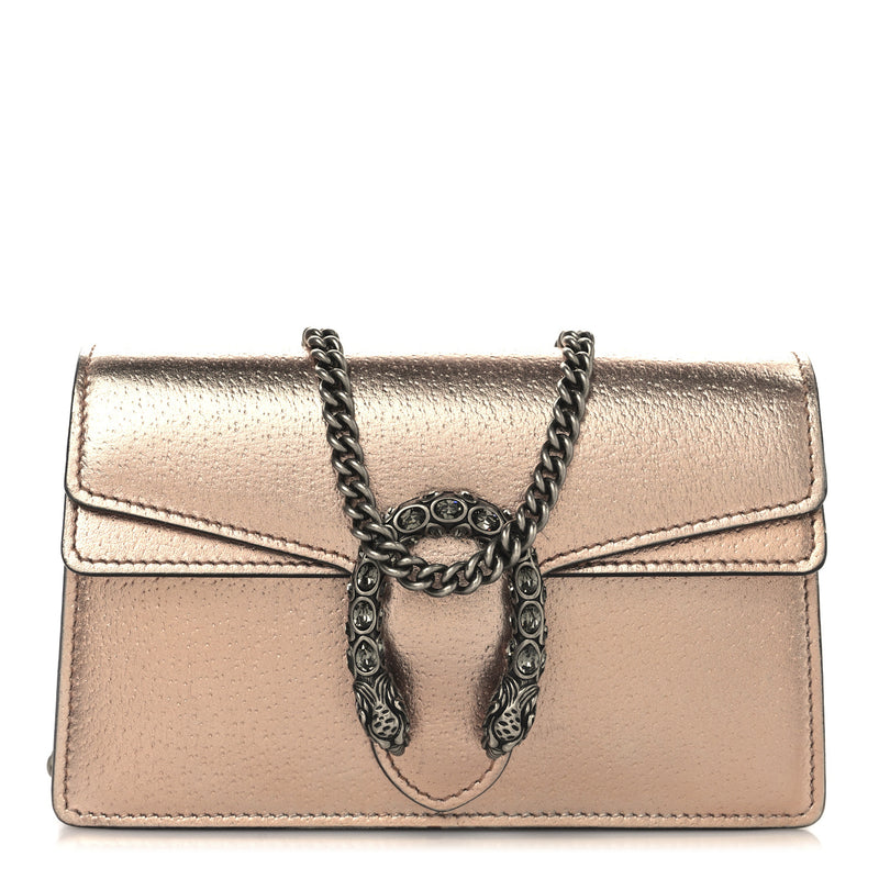 Gucci Metallic Calfskin Super Mini