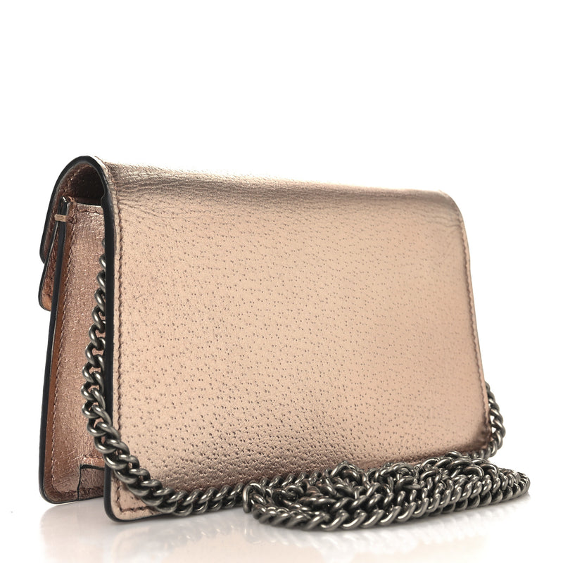 Gucci Metallic Calfskin Super Mini