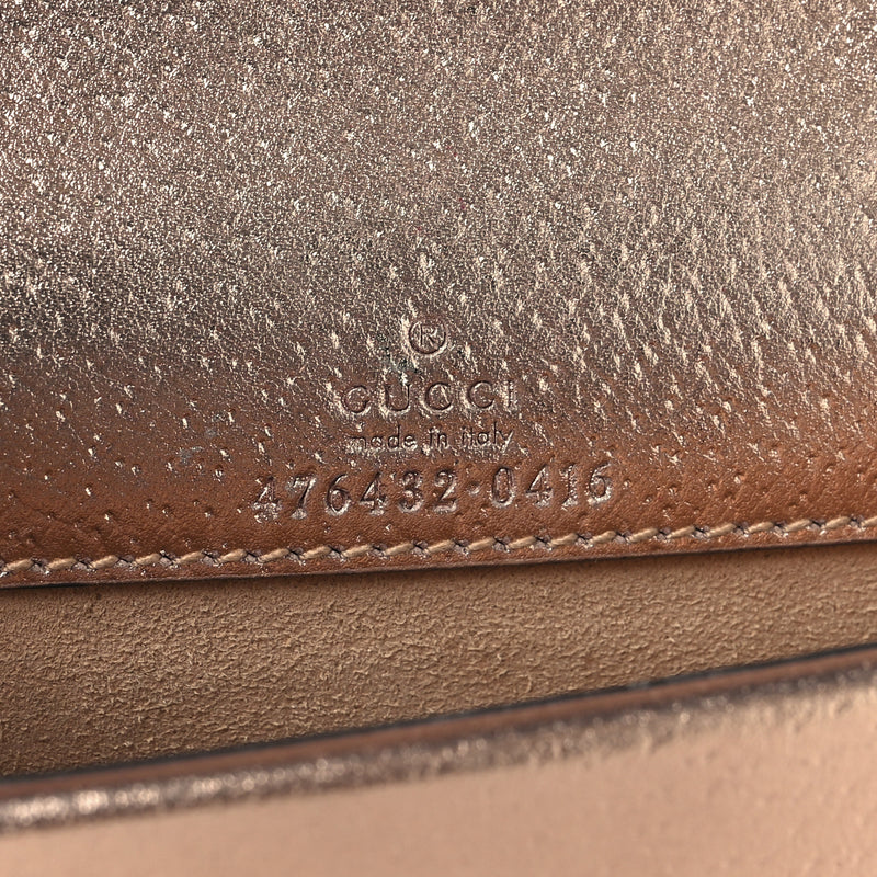 Gucci Metallic Calfskin Super Mini