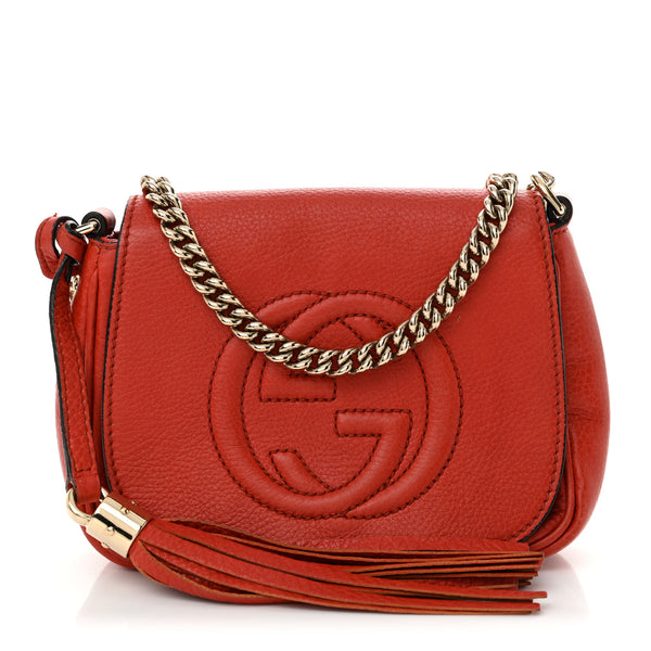 Gucci Pebbled Calfskin Small Soho Flap