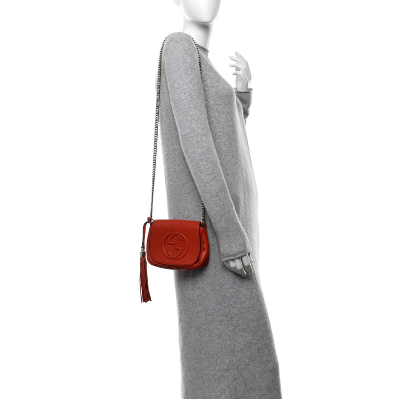 Gucci Pebbled Calfskin Small Soho Flap