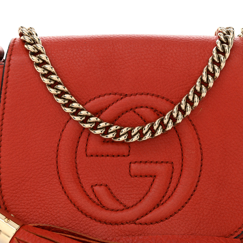 Gucci Pebbled Calfskin Small Soho Flap