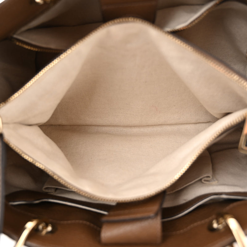 Gucci Pebbled Calfskin Medium Bamboo