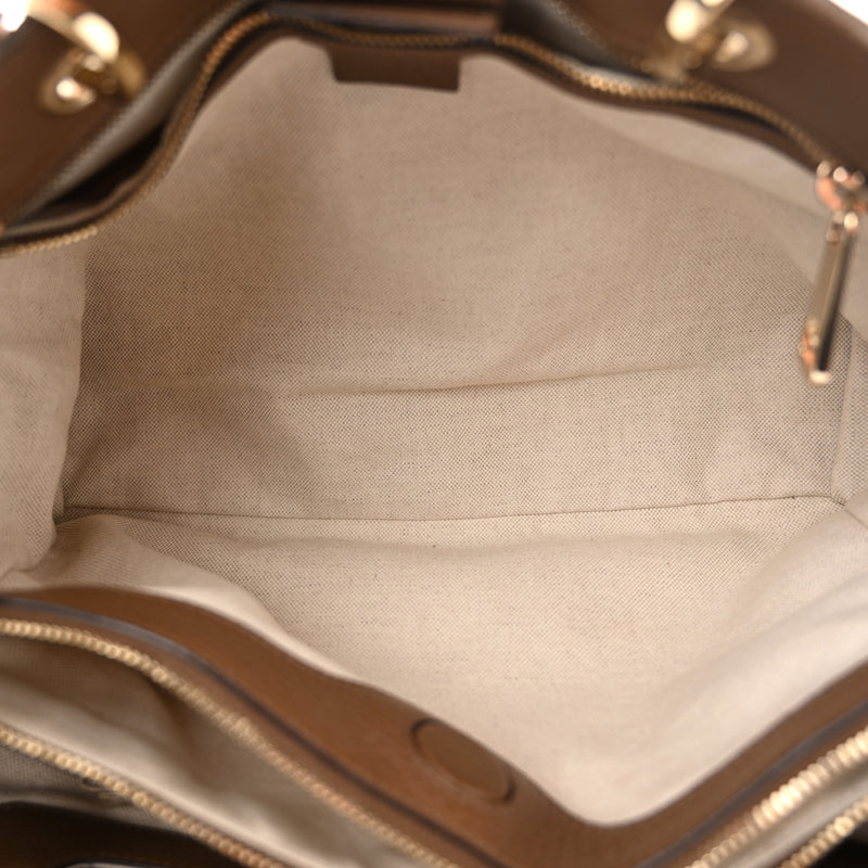 Gucci Pebbled Calfskin Medium Bamboo