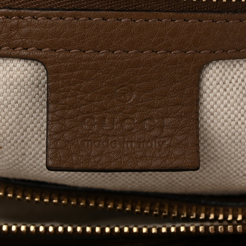 Gucci Pebbled Calfskin Medium Bamboo