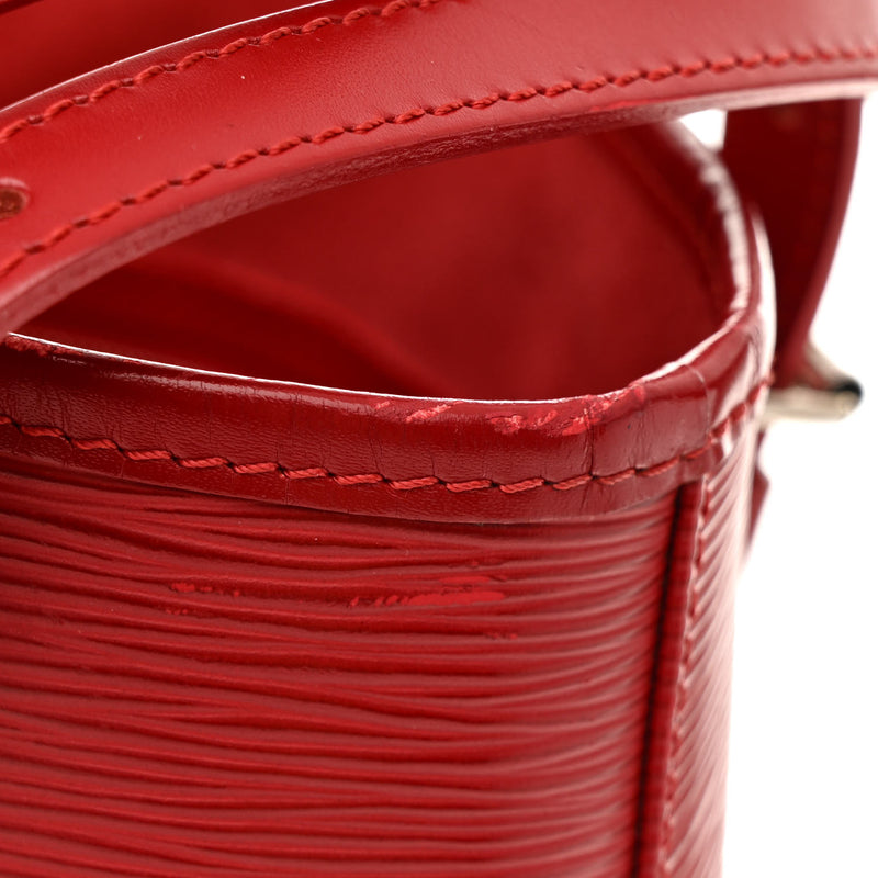 Louis Vuitton Epi Petit Bucket 23 Rouge
